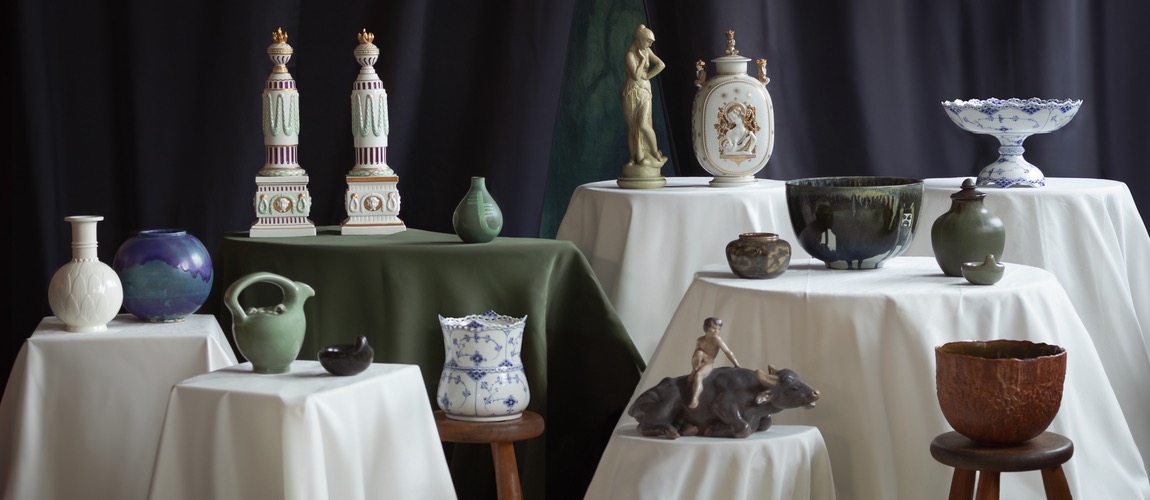 Royal Copenhagen porcelæn-tableau hos Bidstrup Auktioner